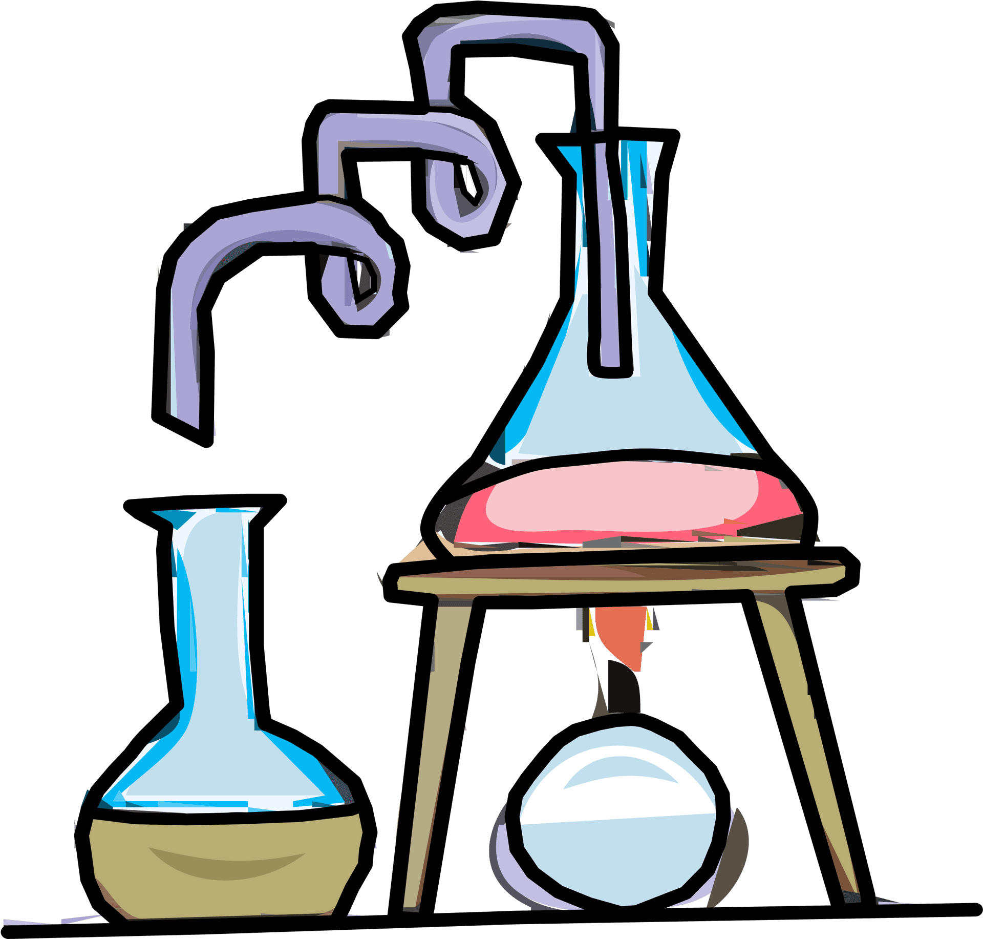 Chemistry Experiment Setup PNG