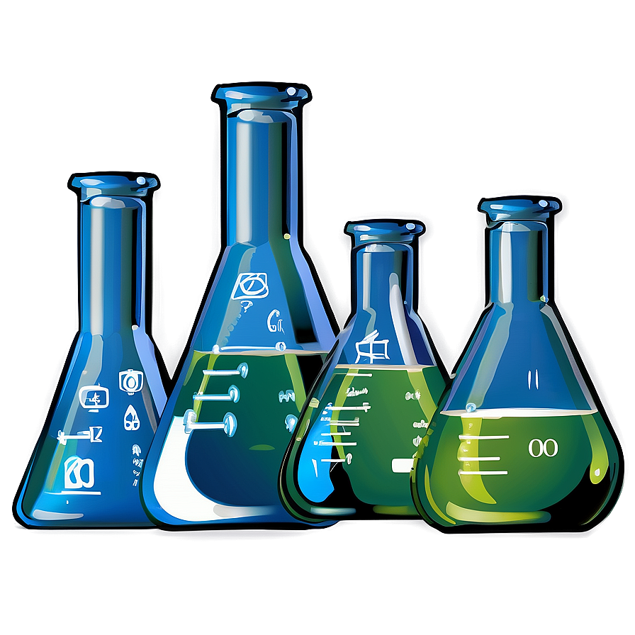 Chemistry Glassware Png 06112024 PNG