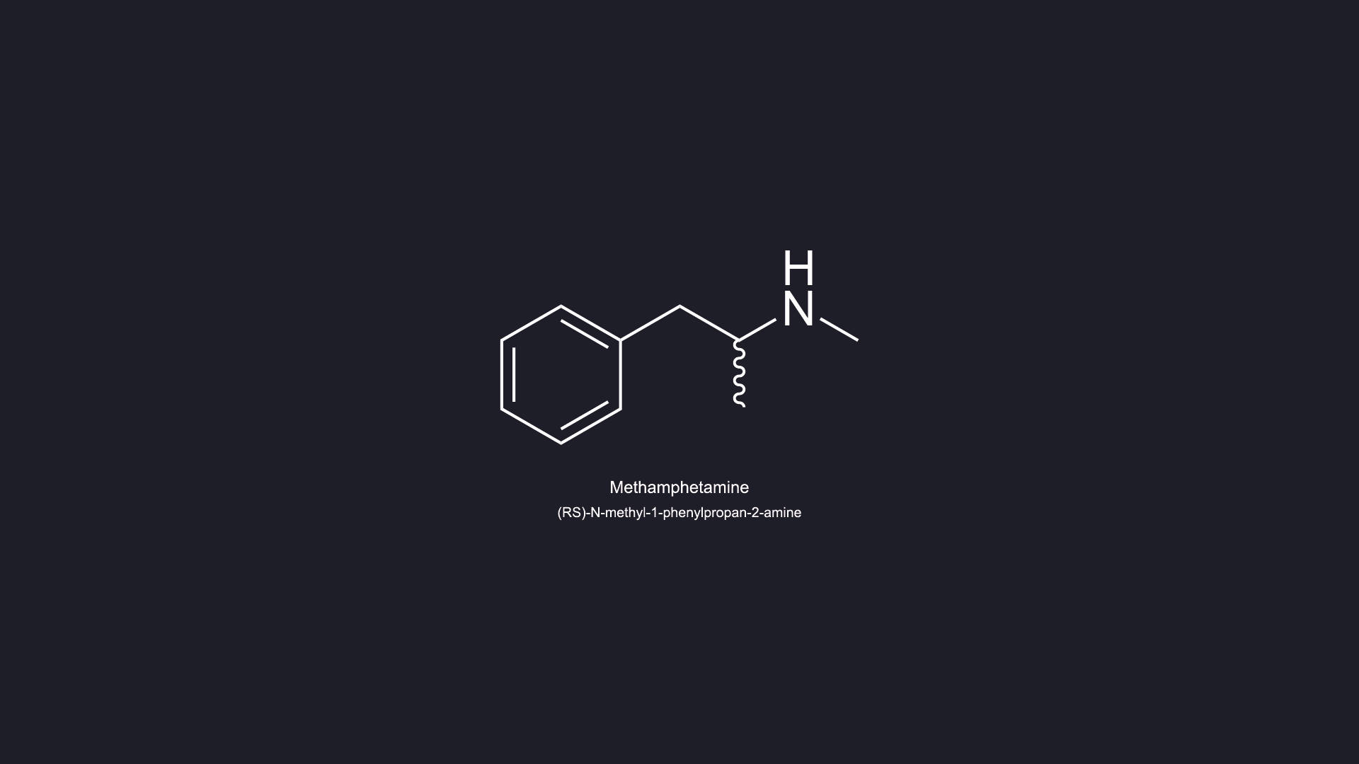 Caption: The Intricate Chemical Formula of Methamphetamine. Wallpaper