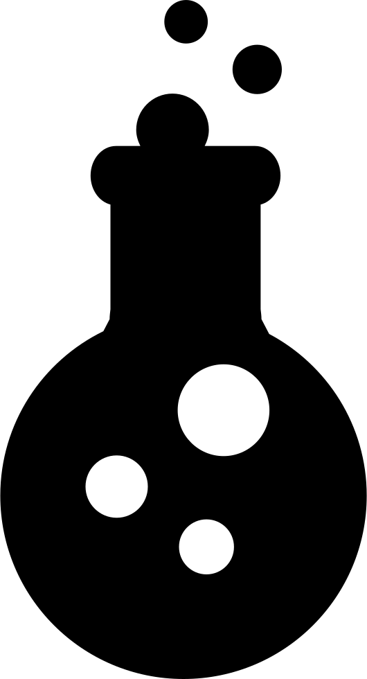 Chemistry_ Flask_ Silhouette PNG