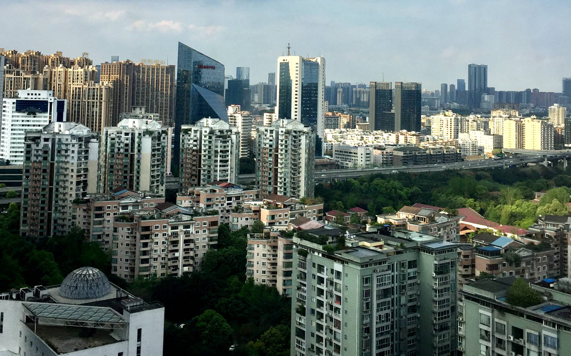 Grattacieli Di Chengdu Sfondo