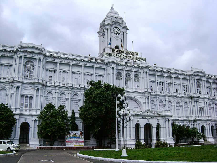 Chennai Corporation Building India Wallpaper