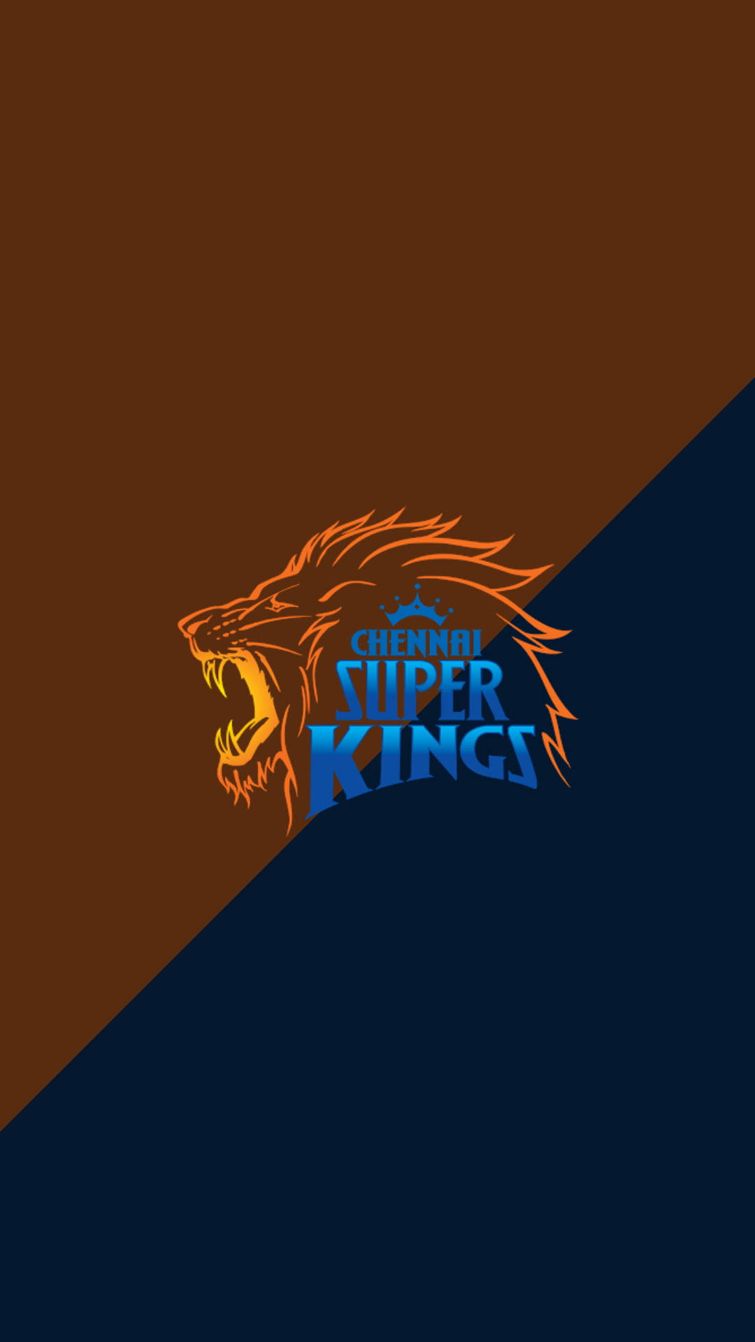 Chennai Super Kings Blu Arancione Sfondo