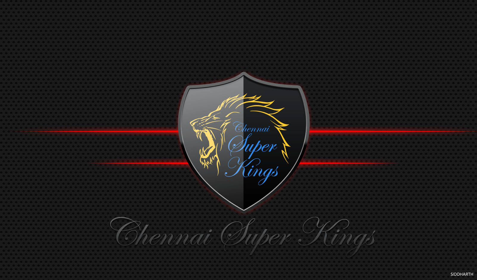 Chennai Super Kings Dark Shield Wallpaper