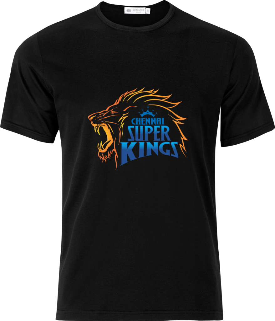 Chennai Super Kings T Shirt Design PNG