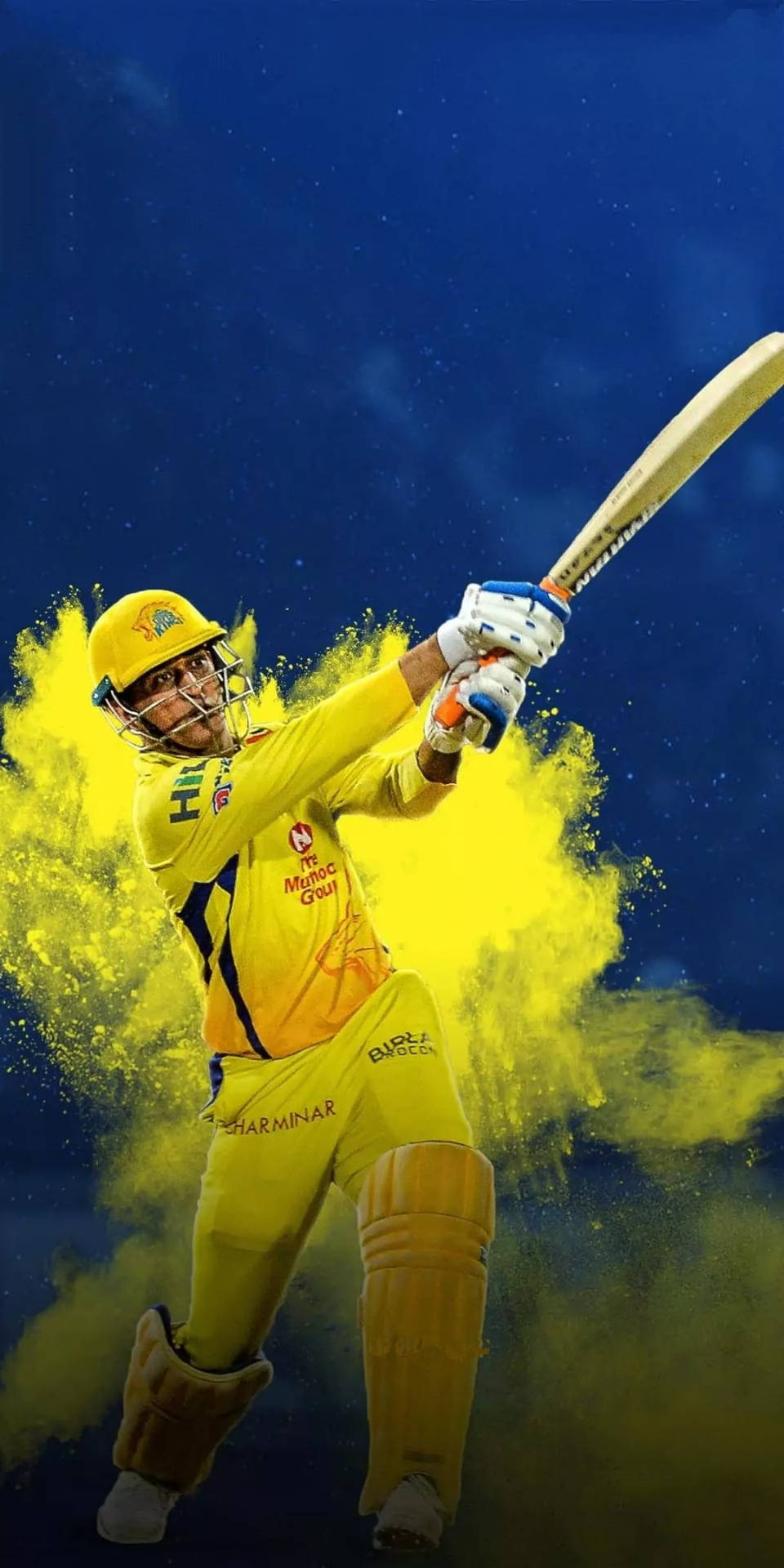 Chennai Super Kings Yellow Explosion Wallpaper