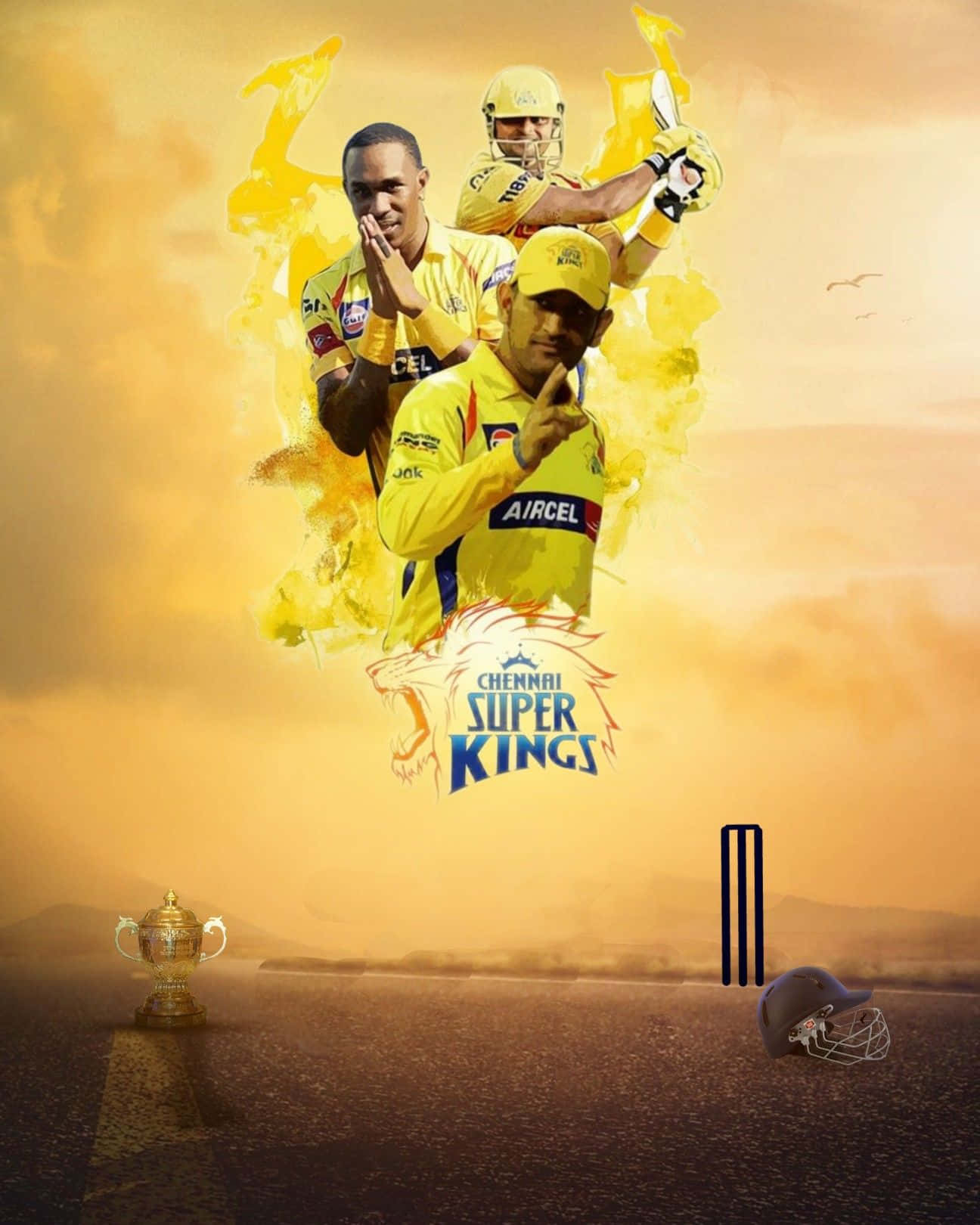 Chennaisuper Kings In Azione - L'orgoglio Dell'ipl