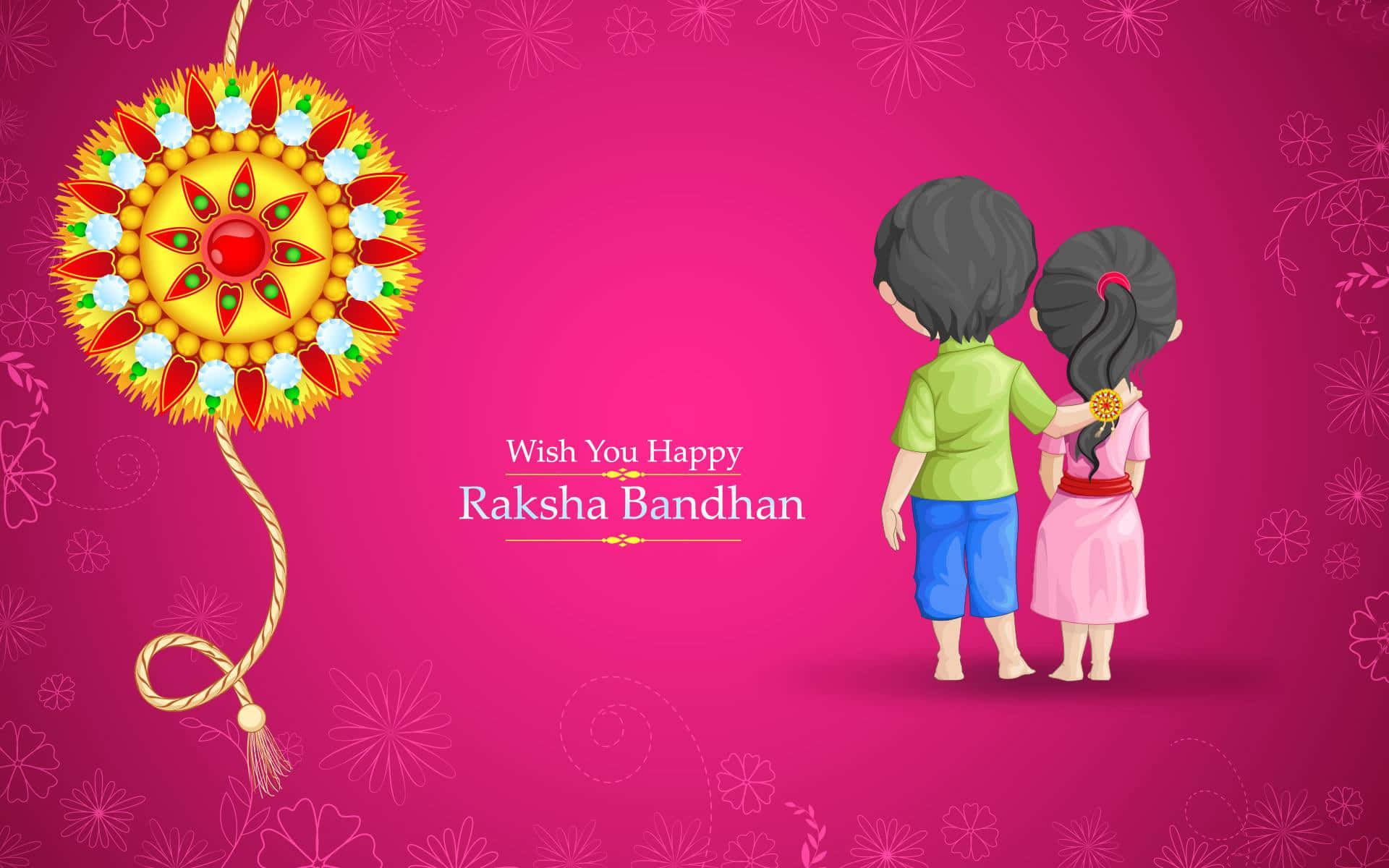 Cherishing The Unconditional Bond Of Love On Raksha Bandhan Wallpaper