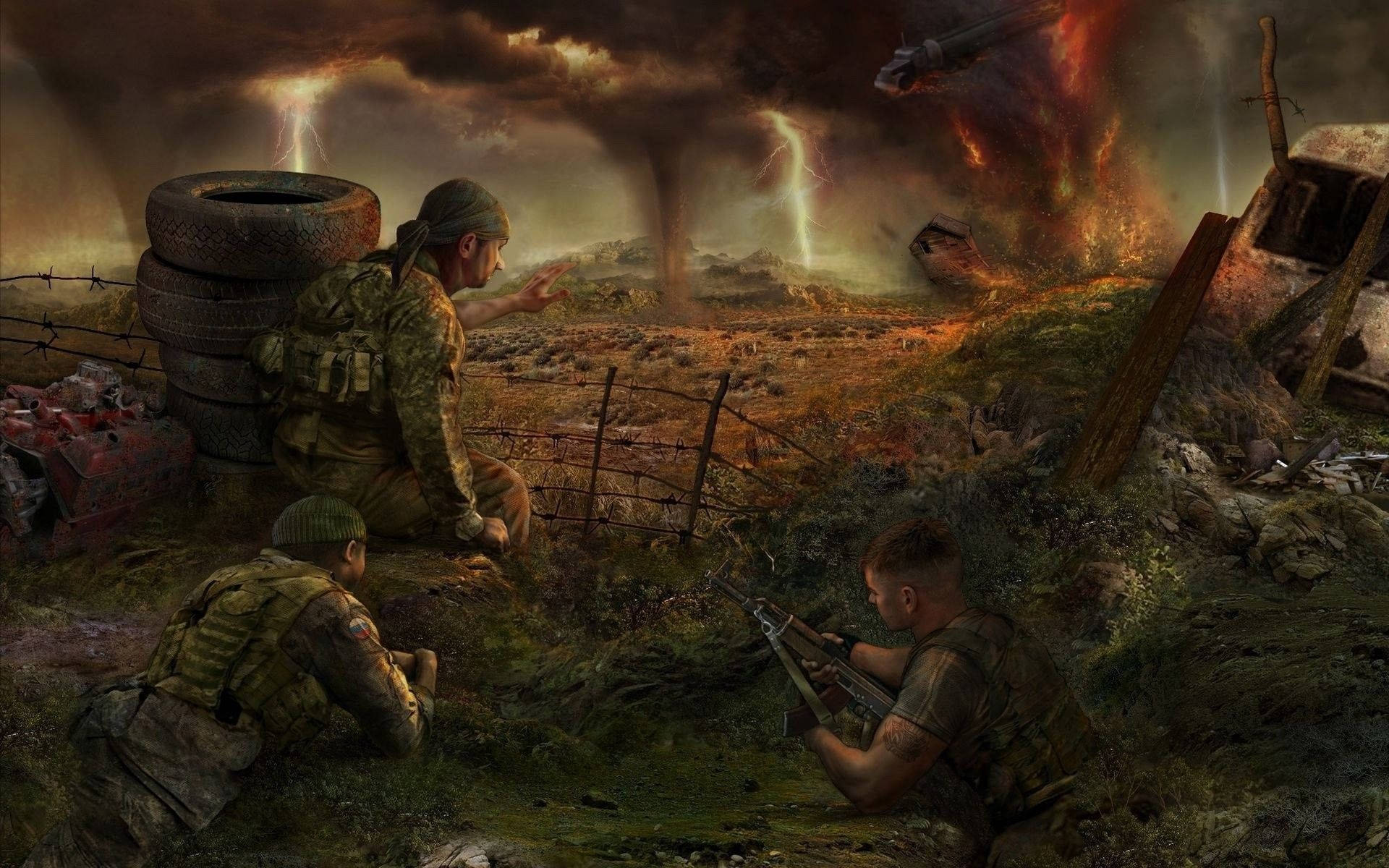 Chernobyl S.t.a.l.k.e.r Soldiers At War Wallpaper