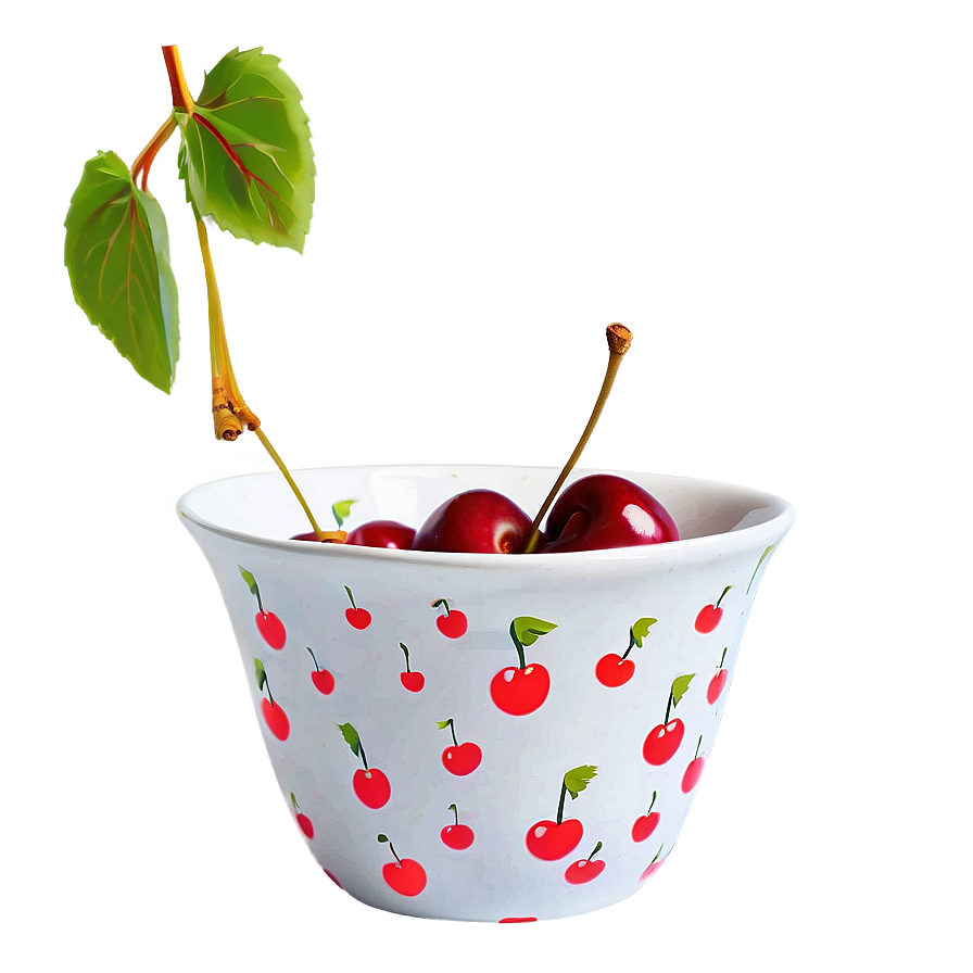 Cherries In Bowl Png 05212024 PNG