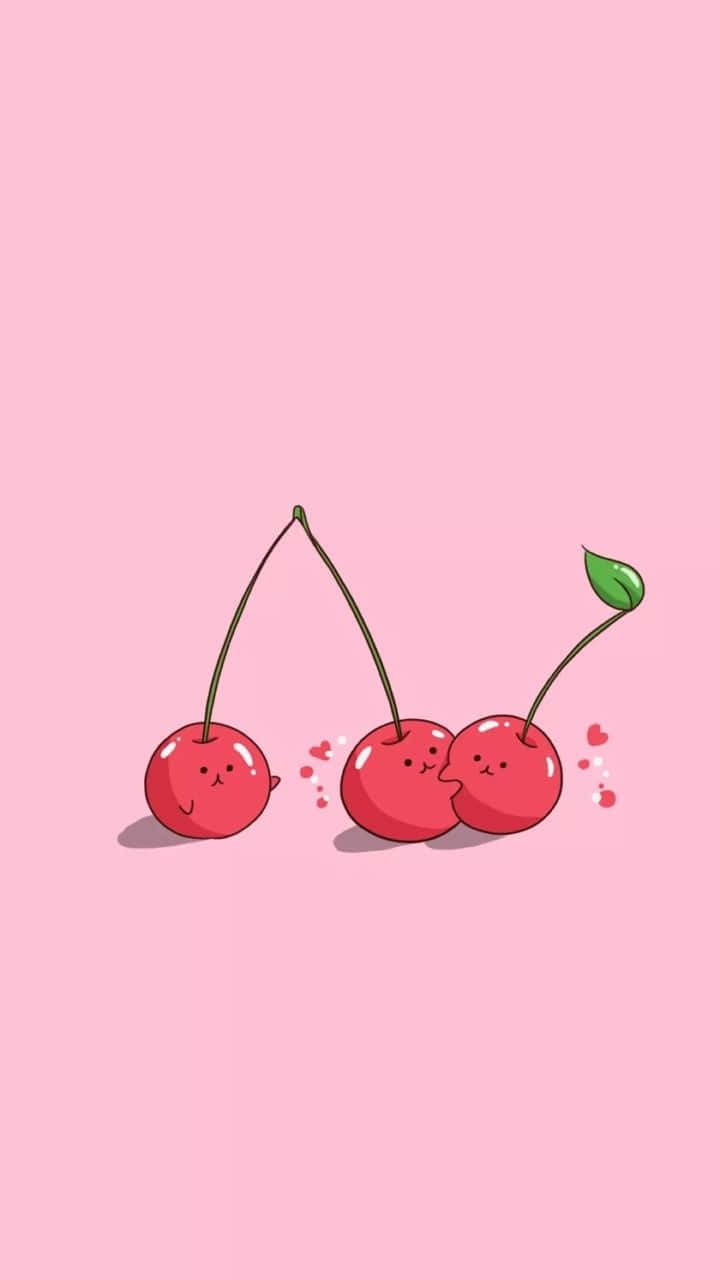 Sød og frugtig kirsebær looks vægmaleri Wallpaper