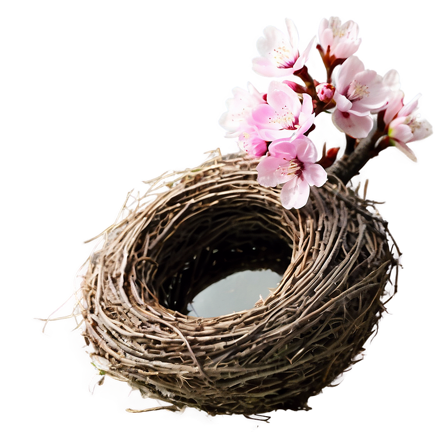 Cherry Blossom And Bird Nest Png Fud11 PNG