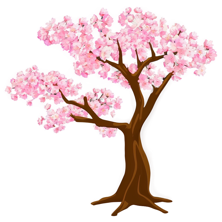 Cherry Blossom Anime Tree Png Eyo14 PNG