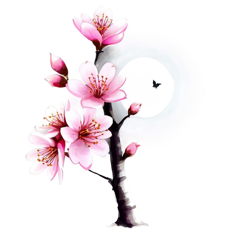 Cherry Blossom Artwork Png 05032024 PNG