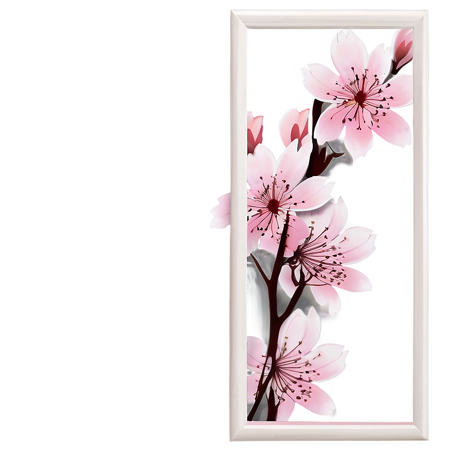 Cherry Blossom Frame Border Png Boh88 PNG