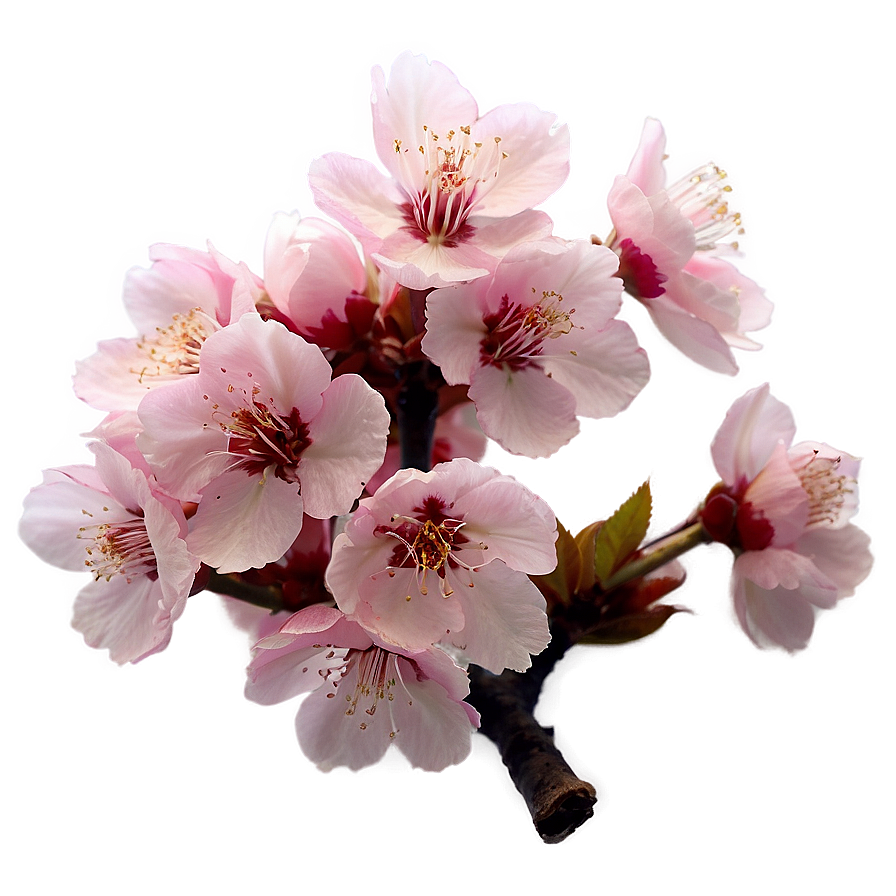 Cherry Blossom In Soft Focus Png Emg81 PNG