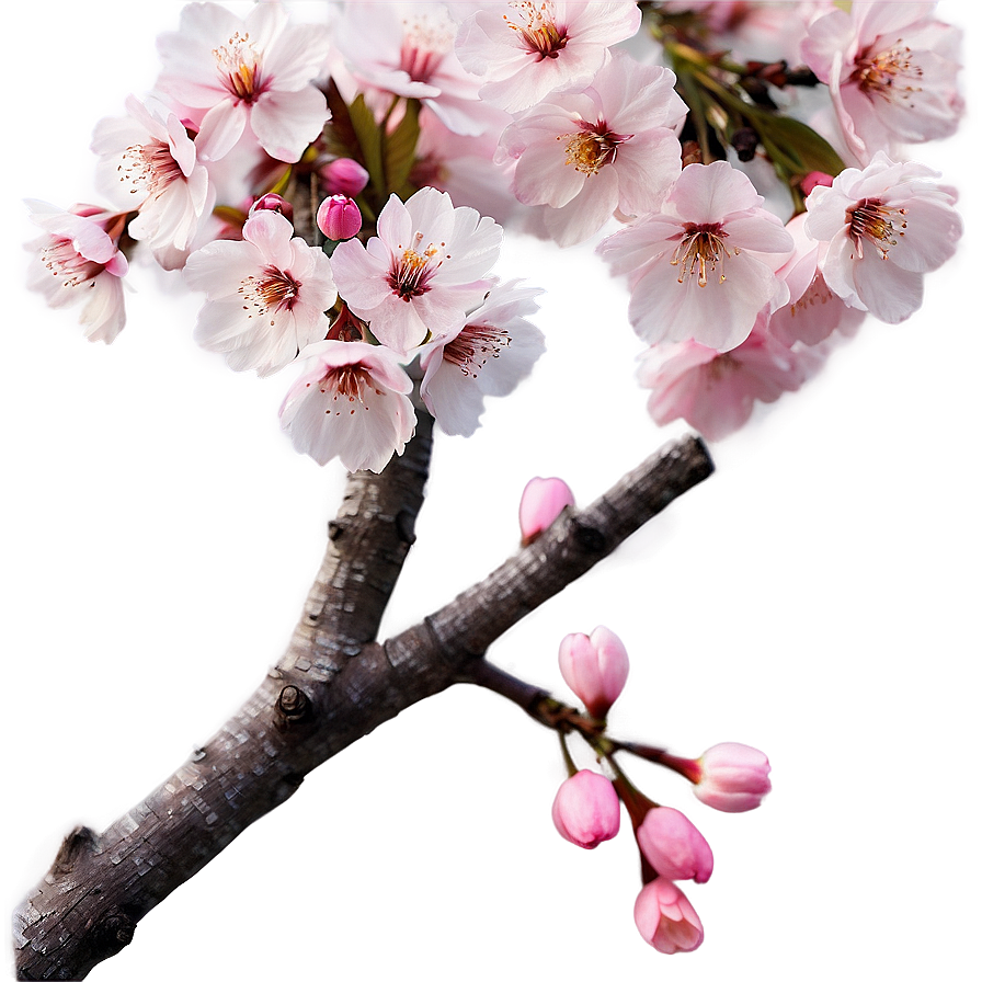 Cherry Blossom In Soft Focus Png Mxq PNG