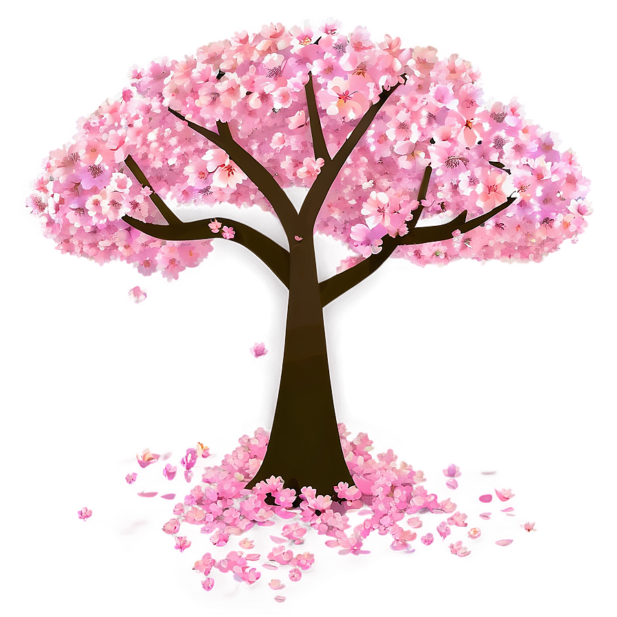 Download Cherry Blossom Tree Illustration Png 05032024 | Wallpapers.com