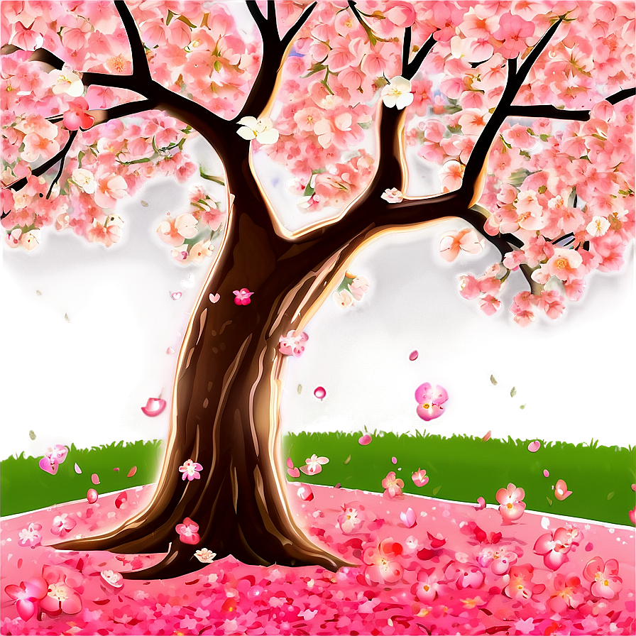 Cherry Blossom Tree Scene Png Ttj PNG