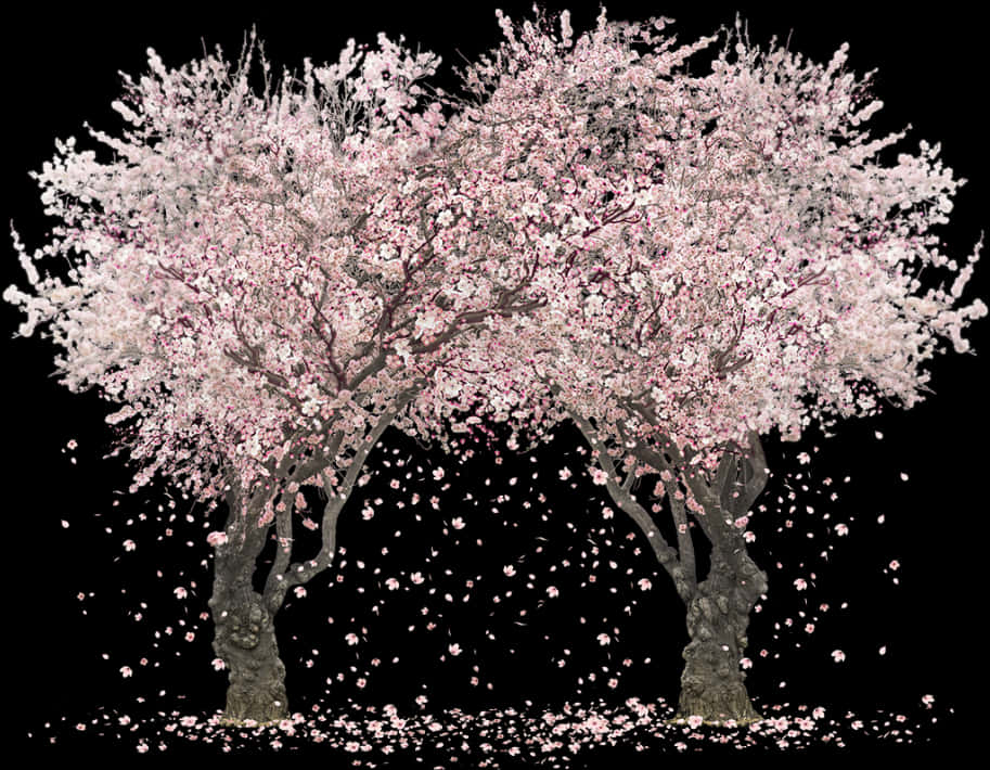 Cherry Blossom Treein Full Bloom PNG