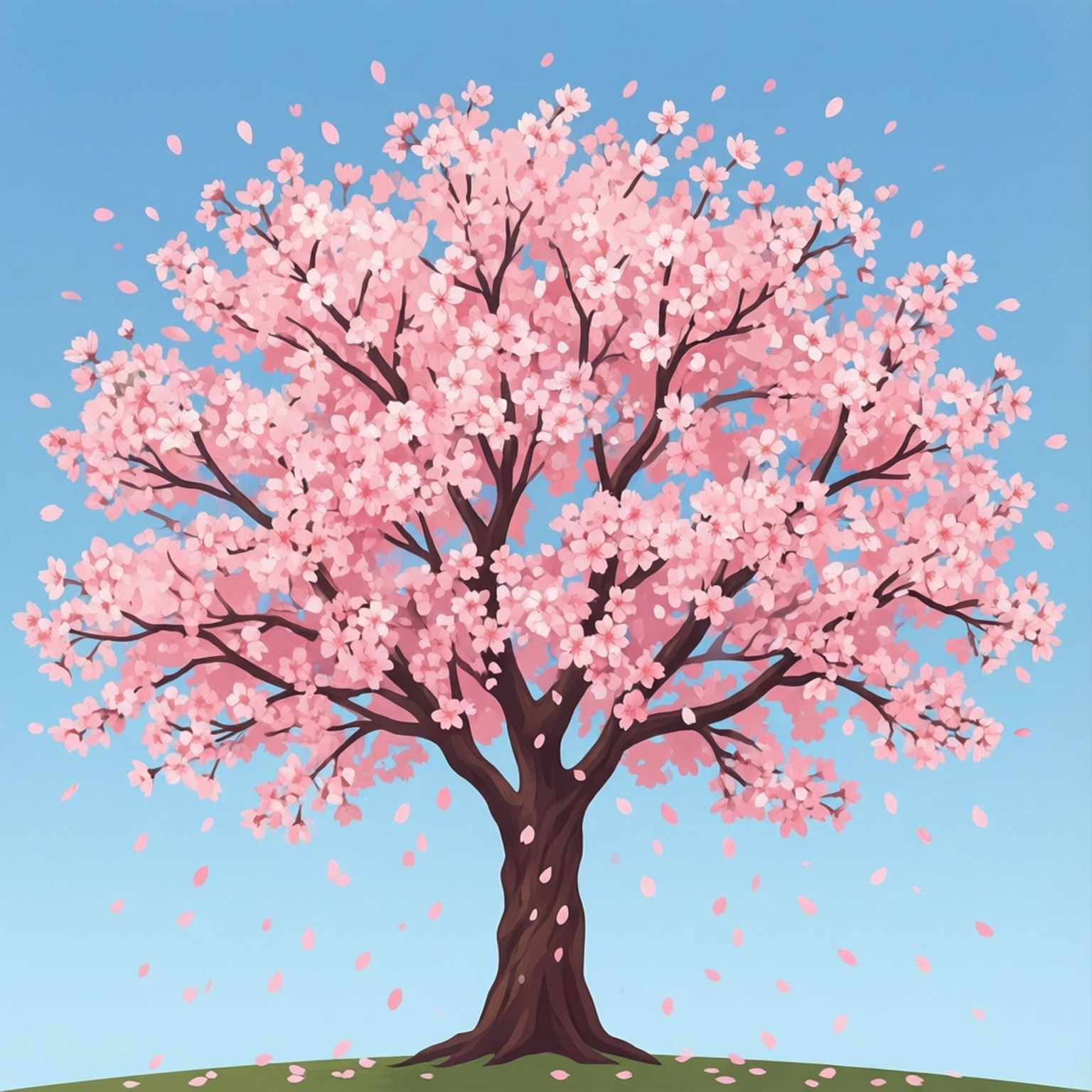 Vektor Bunga Sakura Wallpaper