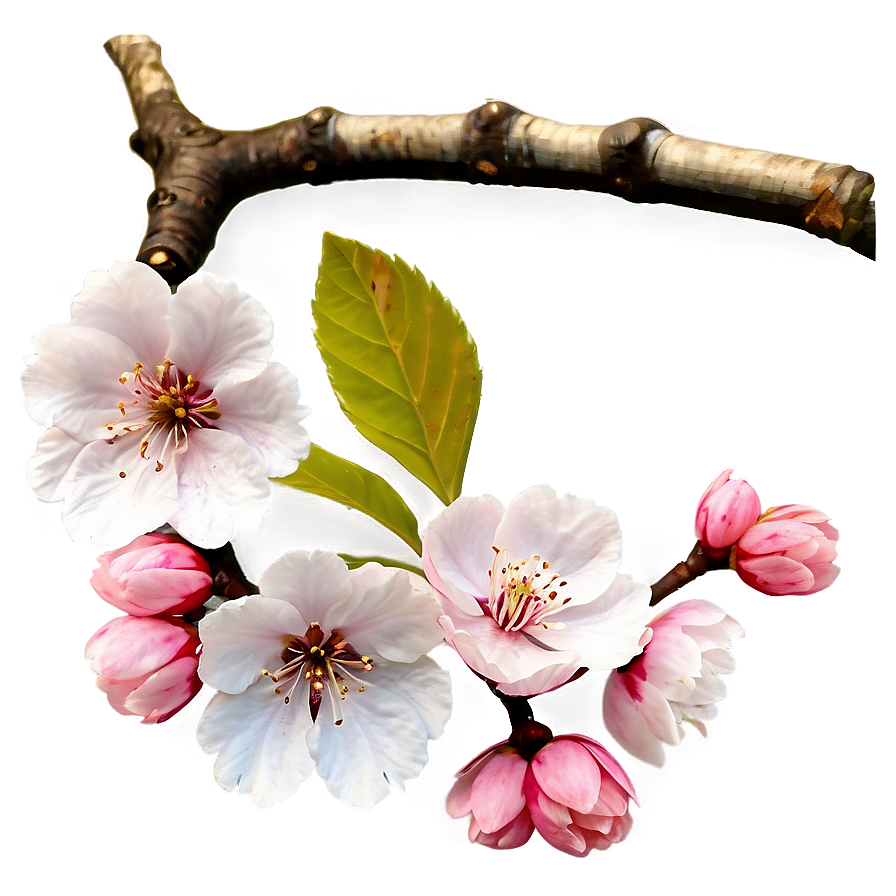 Cherry Blossom With Blue Sky Png Pjn96 PNG