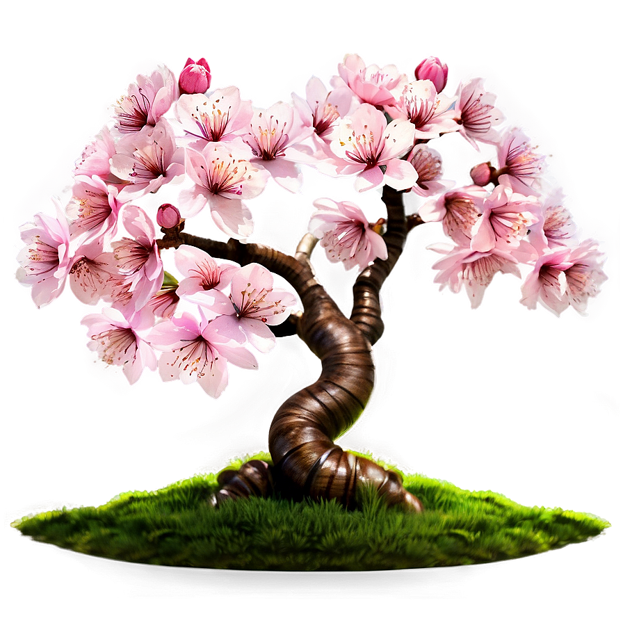 Cherry Blossom Zen Garden Png Aig44 PNG