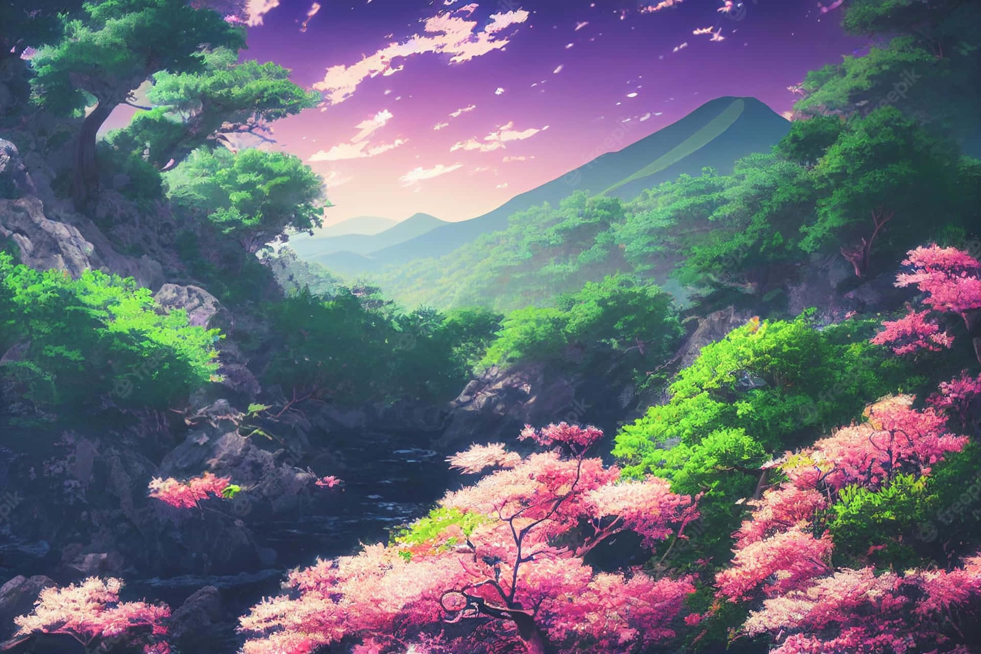 Anime spring | Anime scenery wallpaper, Scenery wallpaper, Phone wallpaper