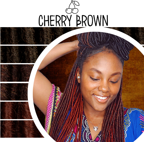 Cherry Brown Dreadlocks Style PNG