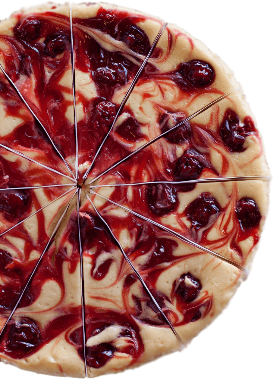 Cherry Cheesecake Slices PNG