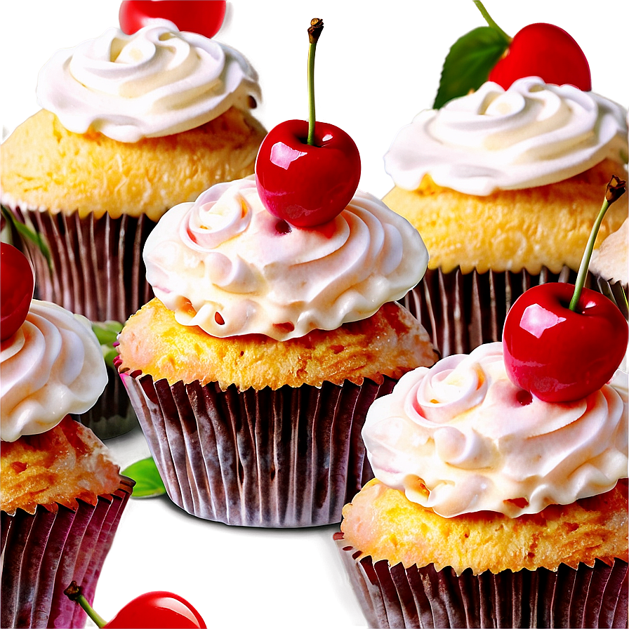 Cherry Cupcakes Png Kpw84 PNG