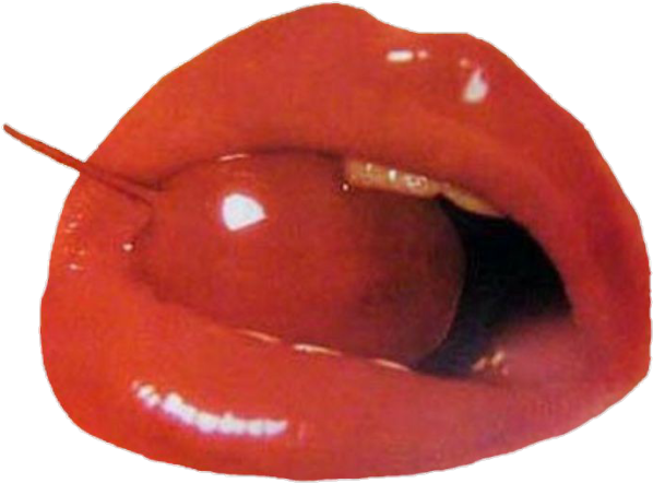 Cherry Lips Close Up PNG