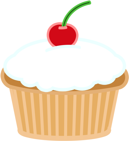 Cherry Topped Cupcake Graphic PNG