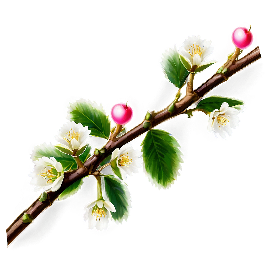 Download Cherry Tree Branch Png Iou | Wallpapers.com