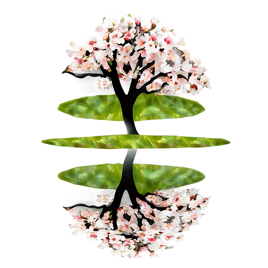Cherry Tree Reflection Png 06212024 PNG