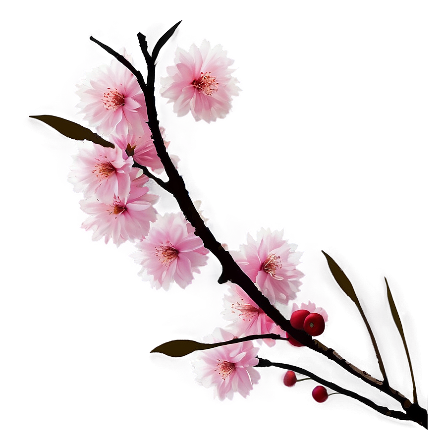 Cherry Tree Silhouette Png Elq1 PNG