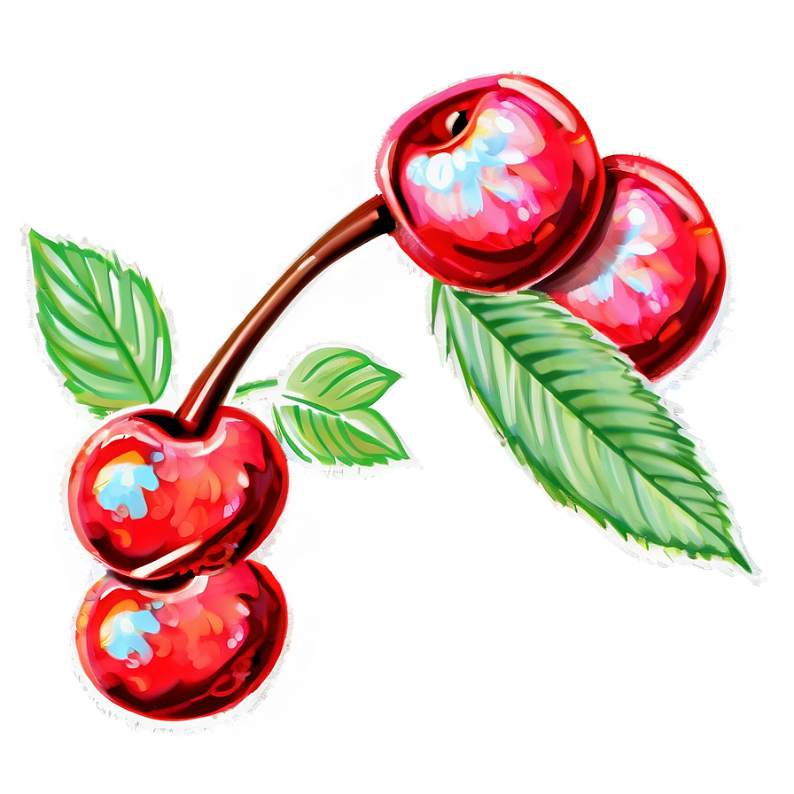 Cherry Tree Sketch Png 06212024 PNG