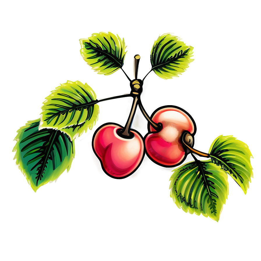 Cherry Tree Sketch Png Voe PNG