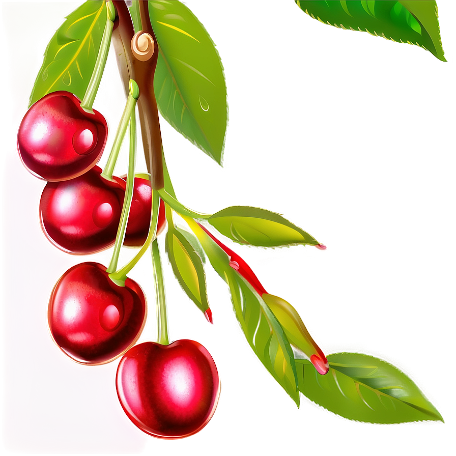 Cherry Tree With Fruit Png Dmt PNG
