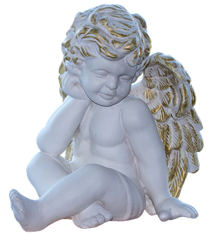 Cherubic Angel Figurine PNG