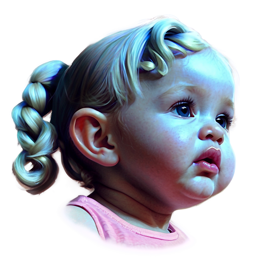 Cherubic Baby Girl Drawing Png 23 PNG