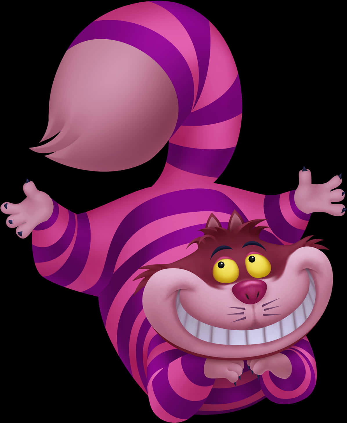 Cheshire Cat Grinning Disney Character PNG