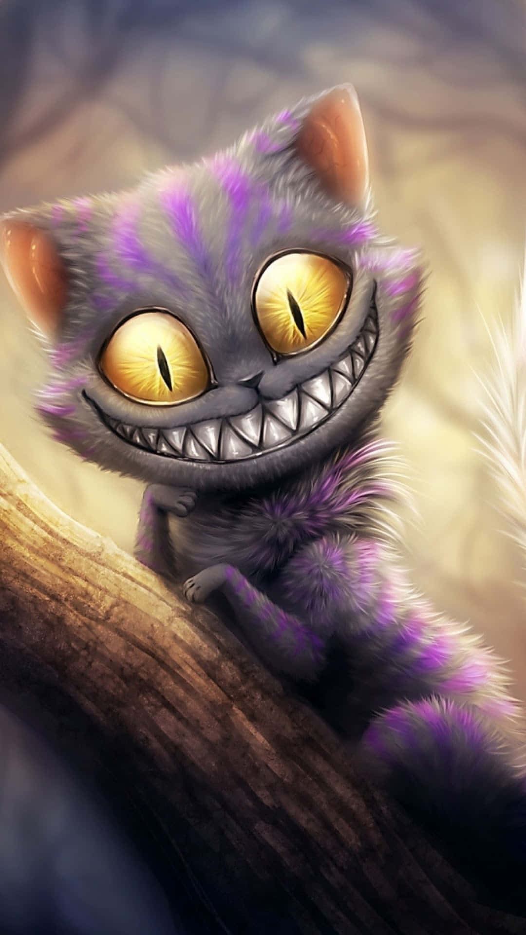 Cheshire Cat Grinning in Wonderland