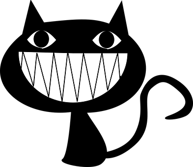 Cheshire Cat Smile Graphic PNG