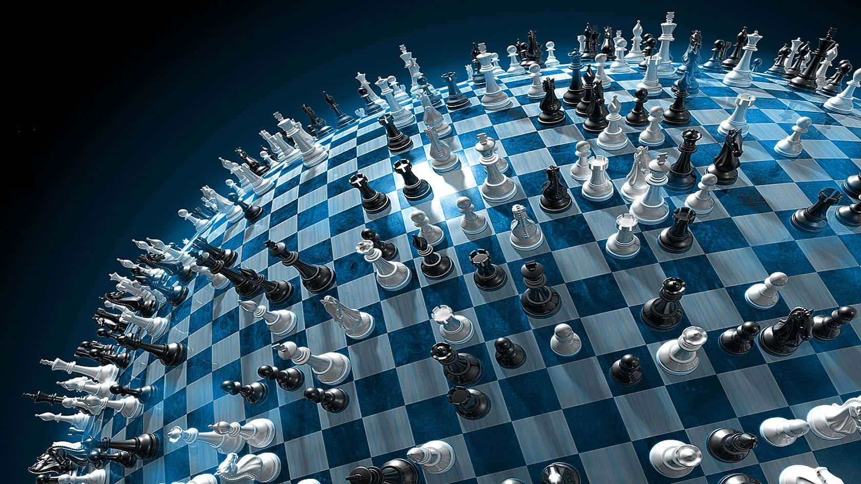 Chess Pieces On A Chess Board