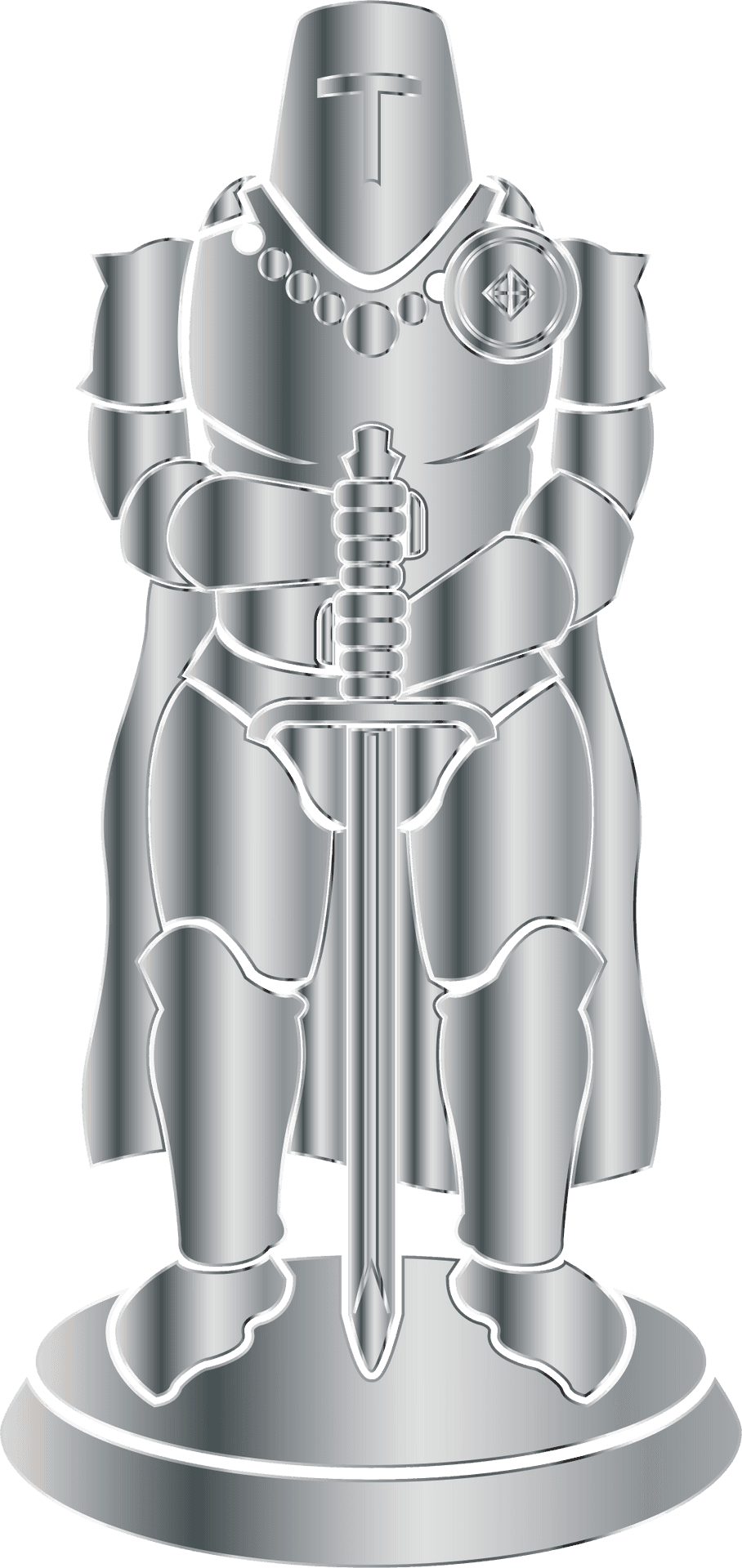 Chess Knight Piece3 D Model PNG