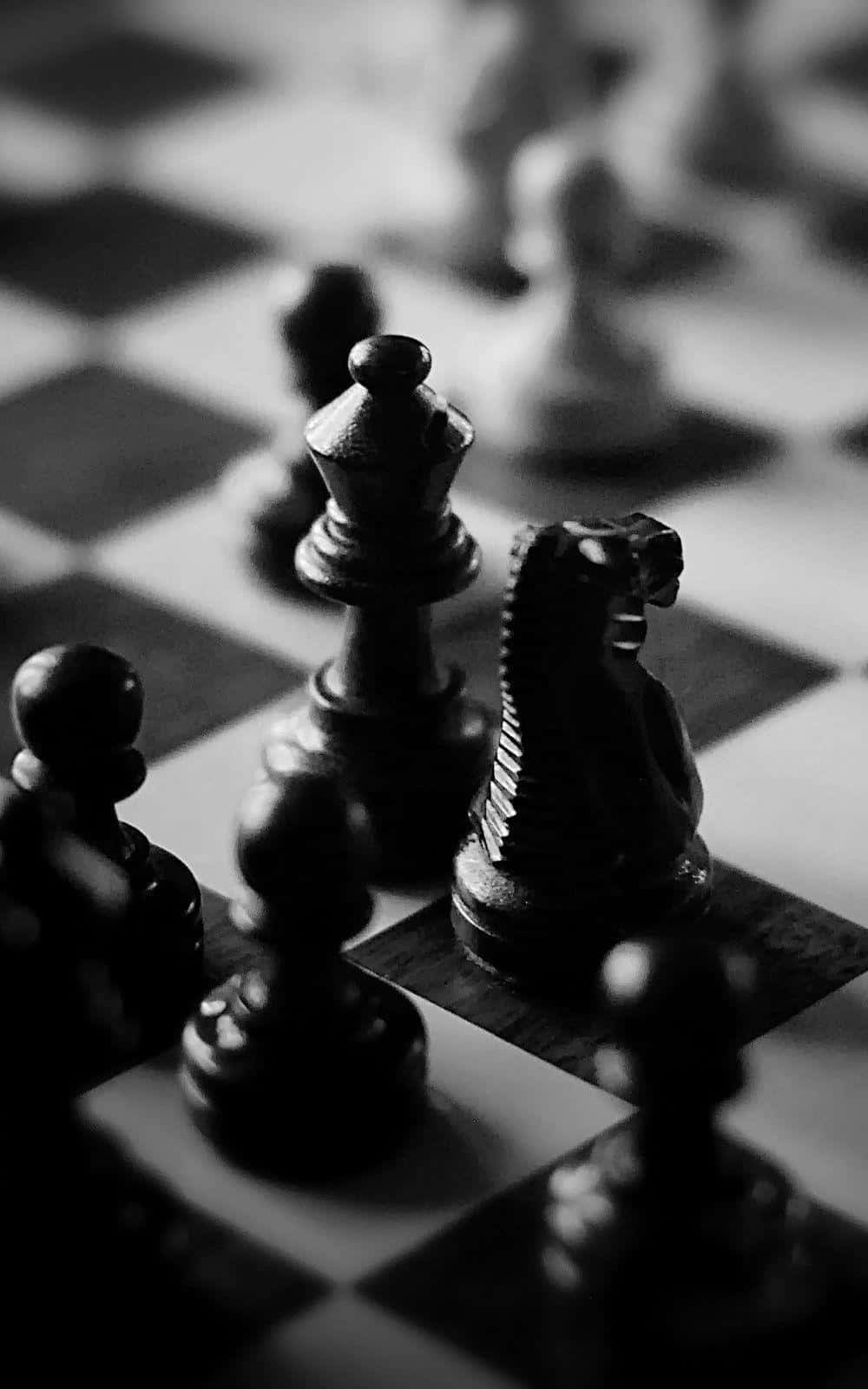 Zweispieler, Die Sich Darum Bemühen, Schachmeister Zu Werden