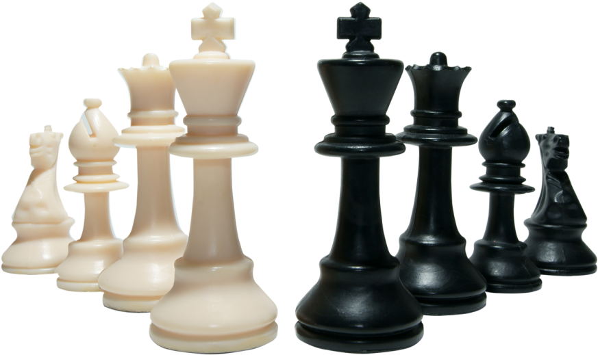Chess Pieces Whiteand Black PNG