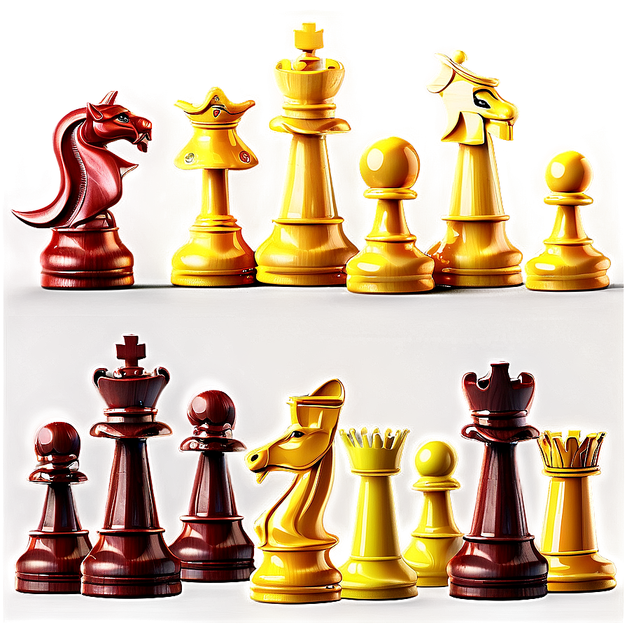Chess Pieces With Board Layout Png Uvo PNG