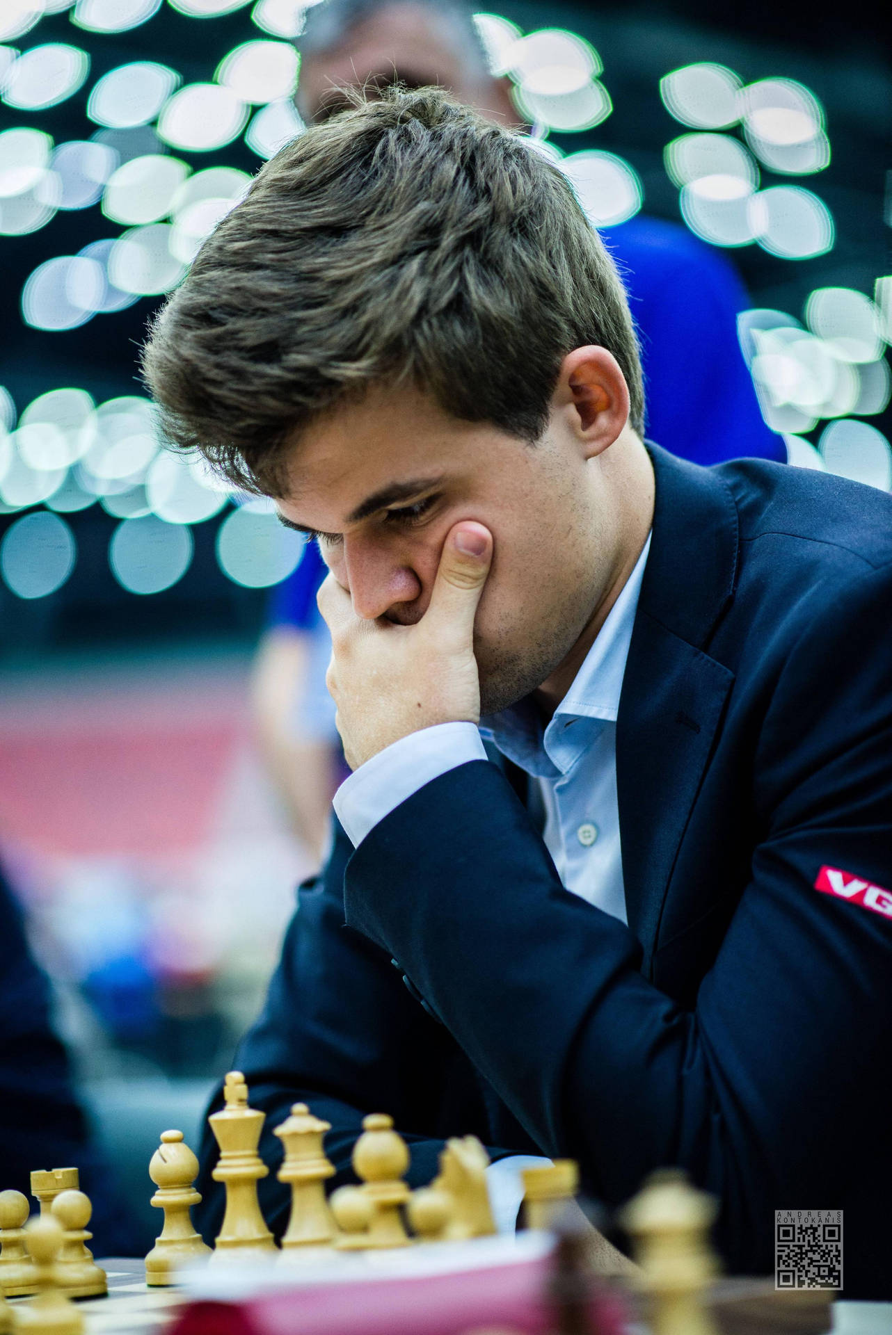 Il Prodigio Degli Scacchi Magnus Carlsen Sfondo